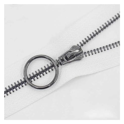 KRXSOBNV, 1 Stück Metallreißverschluss, Close-End-Reißverschlüsse for Nähen von Reißverschluss, Bekleidungszubehör, Jeans-Reißverschluss, 15–45 cm, #5 Reißverschluss,Reißverschlüsse(White Black Tooth KRXSOBNV, 1 Stück Metallreißverschluss, Close-End-Reißverschlüsse for Nähen von Reißverschluss, Bekleidungszubehör, Jeans-Reißverschluss, 15–45 cm, #5 Reißverschluss,Reißverschlüsse(White Black Tooth von KRXSOBNV