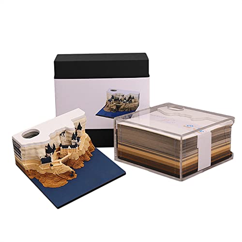 KRYLL Kreative Haftnotizen, 3D-Papierskulpturen, Memoblock, Nachfüllpackung Magic Castle, Hogwarts-Papierskulptur, 3D-Haftnotizen, Haftnotizen, Schreibtisch-Ornament, Geburtstagsgeschenk, regulär KRYLL Kreative Haftnotizen, 3D-Papierskulpturen, Memoblock, Nachfüllpackung Magic Castle, Hogwarts-Papierskulptur, 3D-Haftnotizen, Haftnotizen, Schreibtisch-Ornament, Geburtstagsgeschenk, regulär von KRYLL