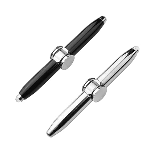 2 Stück Fingerspitzen-Gyro-Stift, Füllfederhalter-Spinner, Leuchtstift, Adhs-Stift, Magnetischer Zappelstift, Finger-Gyro-Spinner, Multifunktionaler Gyro-Stift 2 Stück Fingerspitzen-Gyro-Stift, Füllfederhalter-Spinner, Leuchtstift, Adhs-Stift, Magnetischer Zappelstift, Finger-Gyro-Spinner, Multifunktionaler Gyro-Stift von KRYMSON