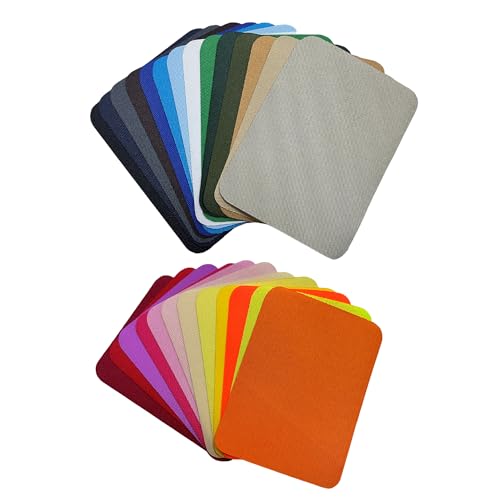 26 Farben Bügelflicken, Bügelflicken, Jeansflicken, Knieflicken, Twill-Stoffflicken, Jeansreparatur, geeignet für Kinder und Erwachsene 26 Farben Bügelflicken, Bügelflicken, Jeansflicken, Knieflicken, Twill-Stoffflicken, Jeansreparatur, geeignet für Kinder und Erwachsene von KRYMSON
