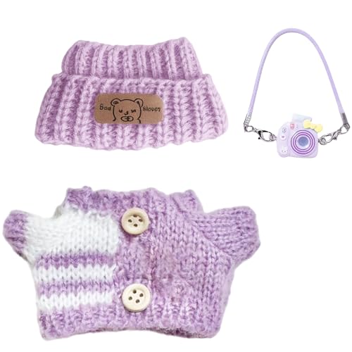 3-Teiliges Puppenkleidung, 17 cm Große Kleidung Für Bubu Puppe, Elastisch & Detailreich Hochwertige Klamotten, Passende Kleidung Für Die Plüsch Toy von KRYMXAR