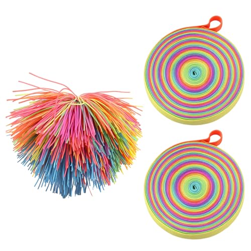 3er-Set Gummitwist, Gummi Twist Mädchen, Gummitwist Kinder, Pausenspiele Grundschule, Gartenspiele, Hüpfgummi, Bewegungsspielzeug von KRYMXAR
