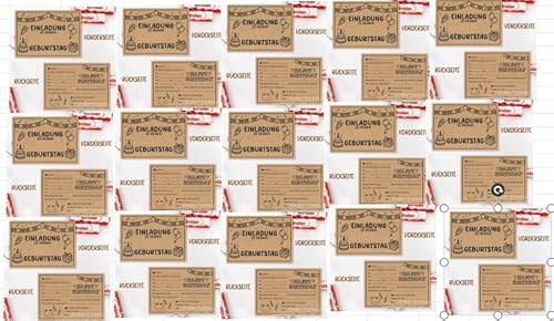 KRYMXAR Einladungskarten Kindergeburtstag, 15 Stück, Geburtstagseinladungen Jungen und Mädchen, Einladungen Kindergeburtstag für Schule und Party KRYMXAR Einladungskarten Kindergeburtstag, 15 Stück, Geburtstagseinladungen Jungen und Mädchen, Einladungen Kindergeburtstag für Schule und Party von KRYMXAR