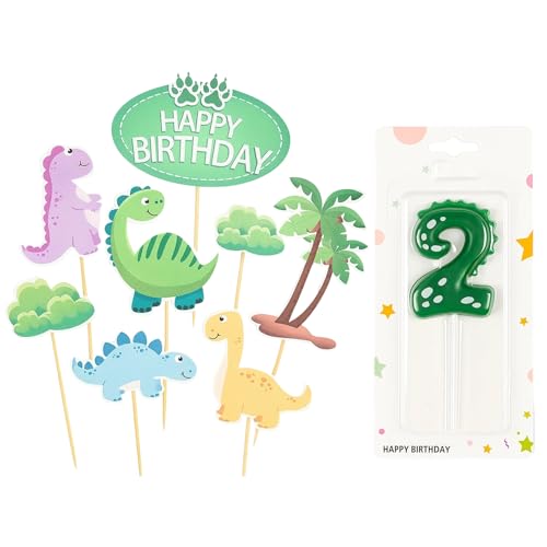 Kerze 2 Geburtstag, 1 Set Dino Geburtstag Deko, Dino Party Deko, Dinosaurier Geburtstag Deko, Dino Dekoration Für Kindergeburtstag, Kindergeburtstag Deko Kerze 2 Geburtstag, 1 Set Dino Geburtstag Deko, Dino Party Deko, Dinosaurier Geburtstag Deko, Dino Dekoration Für Kindergeburtstag, Kindergeburtstag Deko von KRYMXAR