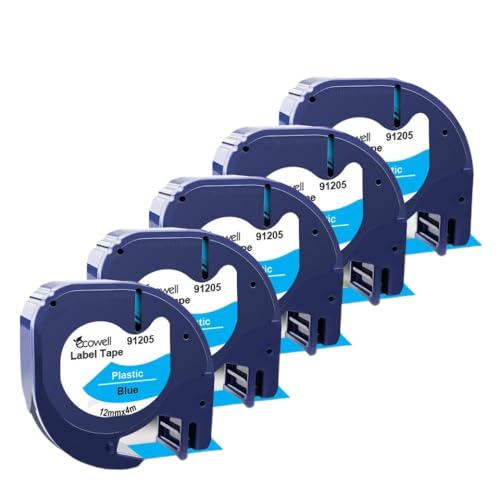 5pk 12mm LT -Band Kompatibel mit den Etiketthersteller LT100H LT100T(Blue) von KRZkwA