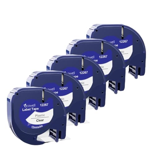 5pk 12mm LT -Band Kompatibel mit den Etiketthersteller LT100H LT100T(Clear) von KRZkwA