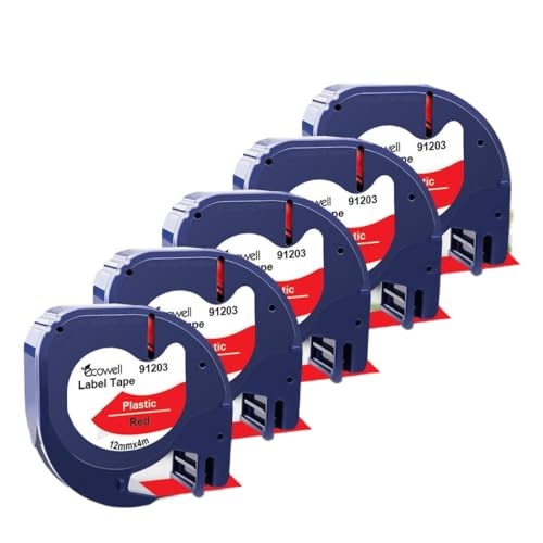 5pk 12mm LT -Band Kompatibel mit den Etiketthersteller LT100H LT100T(Red) von KRZkwA