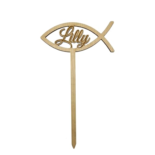 KS Laserdesign Tortendeko Fisch Cake Topper aus Holz Ahorn - Kuchen Dekoration für Kommunion, Taufe & Konfirmation, Geschenke Erstkommunion für Jungen & Mädchen, Laserzuschnitt Made in Germany KS Laserdesign Tortendeko Fisch Cake Topper aus Holz Ahorn - Kuchen Dekoration für Kommunion, Taufe & Konfirmation, Geschenke Erstkommunion für Jungen & Mädchen, Laserzuschnitt Made in Germany von KS Laserdesign