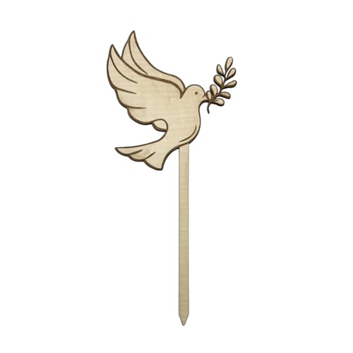 KS Laserdesign Tortendeko Taube Cake Topper aus Holz Ahorn - Kuchen Dekoration für Kommunion, Taufe & Konfirmation, Geschenke Erstkommunion für Jungen & Mädchen, Laserzuschnitt Made in Germany KS Laserdesign Tortendeko Taube Cake Topper aus Holz Ahorn - Kuchen Dekoration für Kommunion, Taufe & Konfirmation, Geschenke Erstkommunion für Jungen & Mädchen, Laserzuschnitt Made in Germany von KS Laserdesign