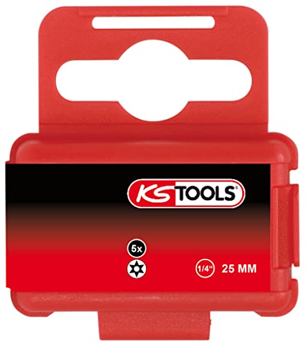 KS Tools 918.3626 1/4" TORSIONpower Bit TX, 25mm, TB27, mit Bohrung, 5er Pack KS Tools 918.3626 1/4" TORSIONpower Bit TX, 25mm, TB27, mit Bohrung, 5er Pack von KS Tools