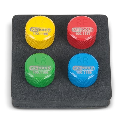 KS Tools 100.1185 RDKS / TPMS Reifenentlüfter-Satz, 4-tlg. von KS Tools