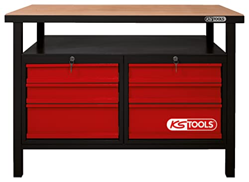 KS Tools 865.0004 Werkbank mit 6 Schubladen, H 840 mm x B 1200 mm x T 600 mm KS Tools 865.0004 Werkbank mit 6 Schubladen, H 840 mm x B 1200 mm x T 600 mm von KS Tools