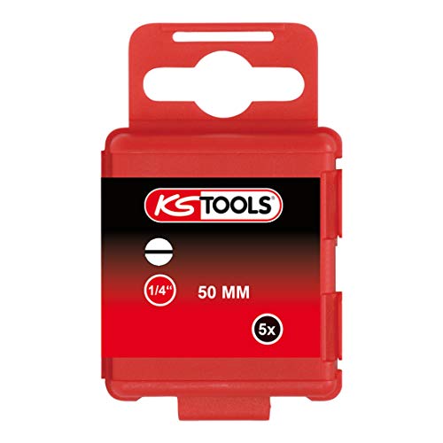 KS Tools 911.3322 1/4" CLASSIC Bit Schlitz, 50mm, 3,5mm, 5er Pack von KS Tools