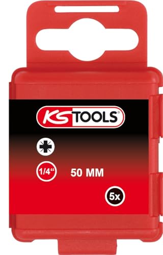 KS Tools 911.3350 1/4" CLASSIC Bit PZ, 50mm, PZ4, 5er Pack von KS Tools