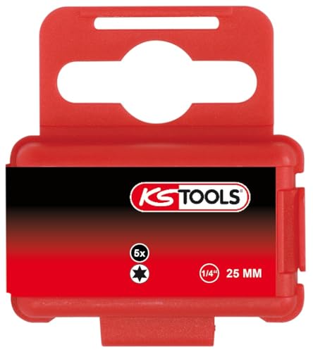 KS Tools 911.3358 1/4" CLASSIC Bit TX, 25mm, T4, 5er Pack von KS Tools