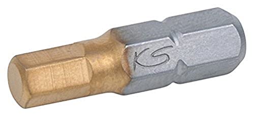 KS Tools 911.3677 1/4" TIN Bit Innensechskant, 25mm, 8mm, 5er Pack KS Tools 911.3677 1/4" TIN Bit Innensechskant, 25mm, 8mm, 5er Pack von KS Tools