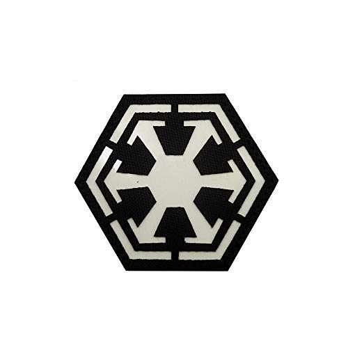 Ohrong Reflektierendes Emblem für Motorradfahrer, leuchtet im Dunkeln, Star War, Jedi-Ritter, Imperial Galactic Empire, Logo, taktisches Militär, Moral, Appliques Motorrad, Biker, Emblem von KS00890