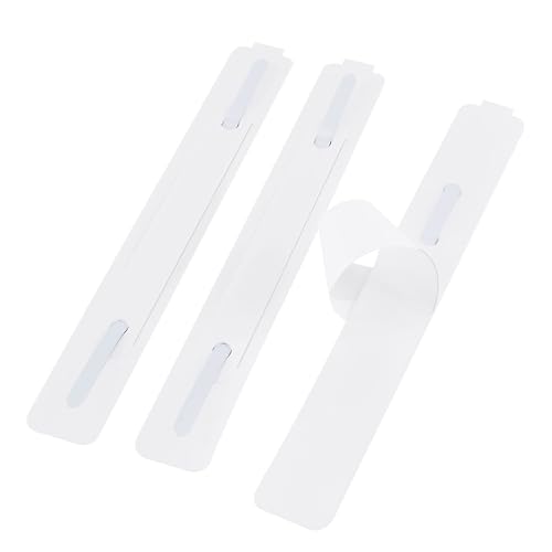 Abheftmechaniken selbstklebend | 150 x 20 mm, 3-teilig, weiß | Aktendulli | Abheftstreifen selbstklebend für Ordner, Mappen, Akten und Hefte (20) von KS24 Products