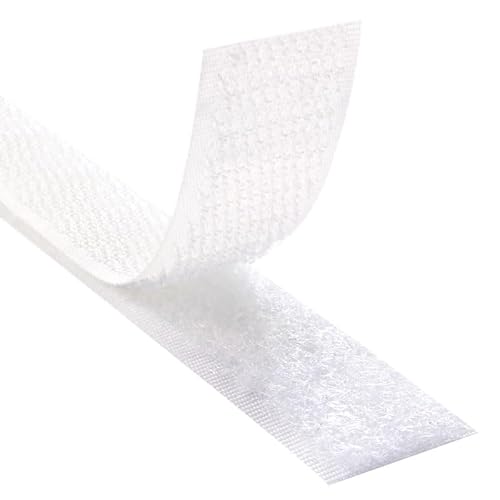 KS24 Products Klettband zum Aufnähen Set Hakenband & Flauschband - Größe & Farbe wählbar (weiß, 16 mm x 3 m auf Rolle) von KS24 Products