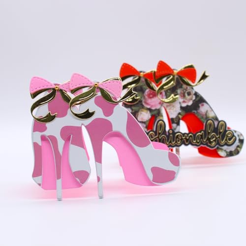 KSCRAFT 2025 April Fashion Metall-Stanzformen Schablonen für DIY Scrapbooking Dekorative Prägung DIY Papier Karte (High Heel Schuhbeutelaufsatz) von KSCRAFT