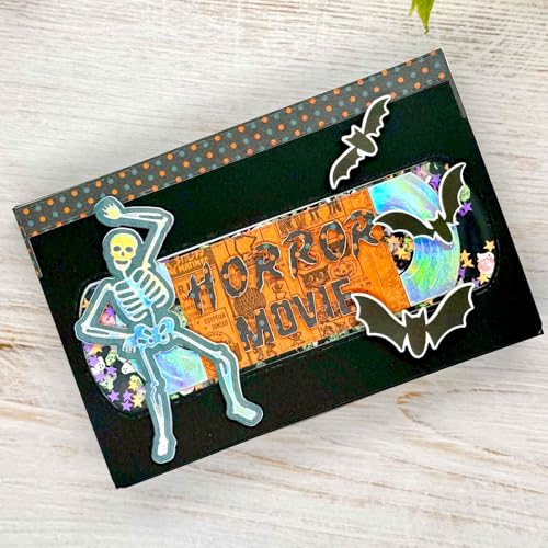 KSCRAFT 2025 August Musikthema Metall Stanzformen Schablonen für DIY Scrapbooking Dekorative Prägung DIY Papier Karte (VHS Tape Mini Album) von KSCRAFT