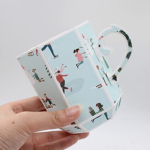 KSCRAFT 3D-Kaffeetasse Metall-Stanzformen Schablonen für DIY Scrapbooking/Fotoalbum dekorative Prägung DIY Papierkarten von KSCRAFT