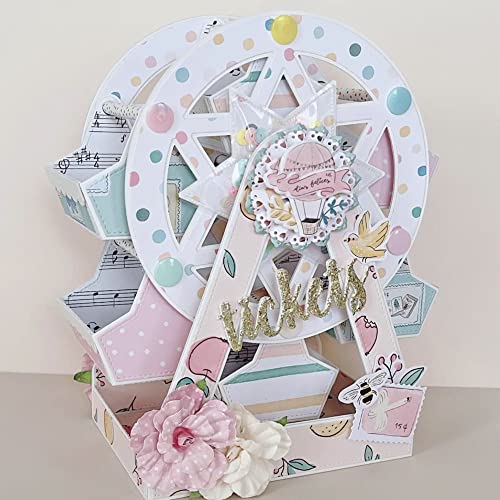 KSCRAFT 3D Riesenrad Metall Stanzformen Schablonen für DIY Scrapbooking Dekorative Prägung DIY Papierkarten KSCRAFT 3D Riesenrad Metall Stanzformen Schablonen für DIY Scrapbooking Dekorative Prägung DIY Papierkarten von KSCRAFT
