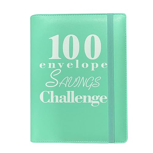 100 Briefumschläge, Geldumschläge für Bargeld, lustiger Budget-Ordner, Geldsparung, Geldsparung, Ringbuch, Geldfüllung, Planne für Budgetierungsplaner und Spar-Herausforderungen, Boo von KSHSAA