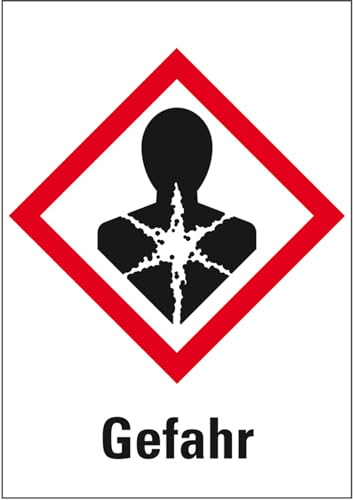 KSIGN Gefahrensymbol Gesundheitsgefahr GHS 08, selbstklebende Folie, Format 26x37 mm, 1 Rolle = 500 Stück KSIGN Gefahrensymbol Gesundheitsgefahr GHS 08, selbstklebende Folie, Format 26x37 mm, 1 Rolle = 500 Stück von KSIGN