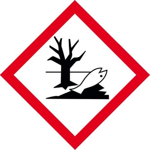 KSIGN Gefahrensymbol Umwelt GHS 09, Folie, selbstklebend, 105x105mm, 2/Bogen, GHS-Verordnung von KSIGN