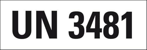 KSIGN Gefahrgutaufkleber UN 3481, Lithium-Ionen-Batterien mit Ausrüstung, Haftpapier, Format 100x100 mm, 250 Stück, Deutschland KSIGN Gefahrgutaufkleber UN 3481, Lithium-Ionen-Batterien mit Ausrüstung, Haftpapier, Format 100x100 mm, 250 Stück, Deutschland von KSIGN