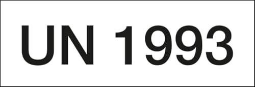 KSIGN Gefahrgutetikett UN-Nummer 1993, Haftpapier permanent, Format: 147x50 mm, 1 Rolle = 500 Stück KSIGN Gefahrgutetikett UN-Nummer 1993, Haftpapier permanent, Format: 147x50 mm, 1 Rolle = 500 Stück von KSIGN