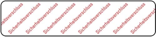 KSIGN Sicherheitssiegel Sicherheitsverschluss, RoHS-konform, VOID-Folie, 65x15mm, 30/Bogen von KSIGN