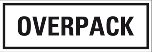 KSIGN Verpackungskennzeichen OVERPACK, Haftpapier, permanent haftend, gemäß IMDG-Code, Format 100x100 mm, 500 Stück KSIGN Verpackungskennzeichen OVERPACK, Haftpapier, permanent haftend, gemäß IMDG-Code, Format 100x100 mm, 500 Stück von KSIGN