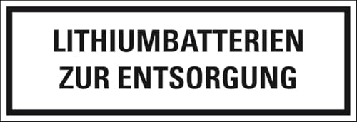 KSIGN Verpackungskennzeichen für Lithiumbatterien, Haftpapier permanent, deutsch, 147x50 mm, 500/Rolle KSIGN Verpackungskennzeichen für Lithiumbatterien, Haftpapier permanent, deutsch, 147x50 mm, 500/Rolle von KSIGN