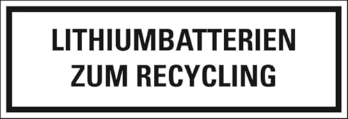 KSIGN Verpackungszeichen Lithiumbatterien zum Recycling, nach Vorschrift, Format: 120x110 mm, Rolle à 250 Stück KSIGN Verpackungszeichen Lithiumbatterien zum Recycling, nach Vorschrift, Format: 120x110 mm, Rolle à 250 Stück von KSIGN