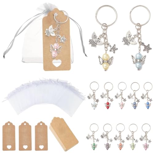 KSJEHW 12 Stück Schutzengel Anhänger, Gastgeschenke mit Organza Beutel Kraftpapier für Hochzeit Taufe Weihnachten Geburtstag Konfirmation KSJEHW 12 Stück Schutzengel Anhänger, Gastgeschenke mit Organza Beutel Kraftpapier für Hochzeit Taufe Weihnachten Geburtstag Konfirmation von KSJEHW