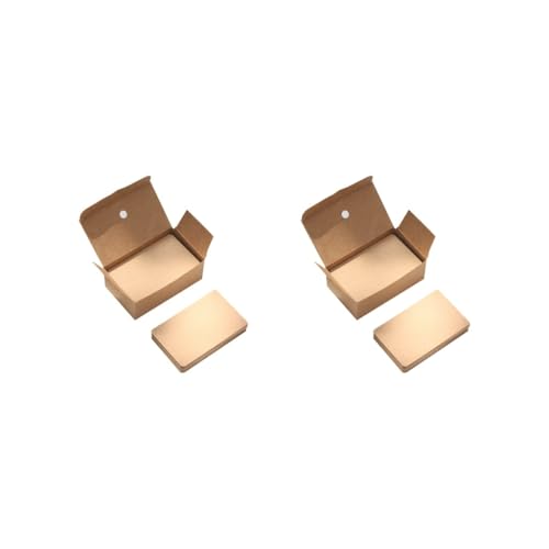 2 Set mit 100 kleinen Blanko-Visitenkarten, 8,9 x 5,1 cm, für DIY-Party-Einladungen, Kunst, Handwerk, Kraftpapier, 89 x 52 mm 2 Set mit 100 kleinen Blanko-Visitenkarten, 8,9 x 5,1 cm, für DIY-Party-Einladungen, Kunst, Handwerk, Kraftpapier, 89 x 52 mm von KSJOAIDDE