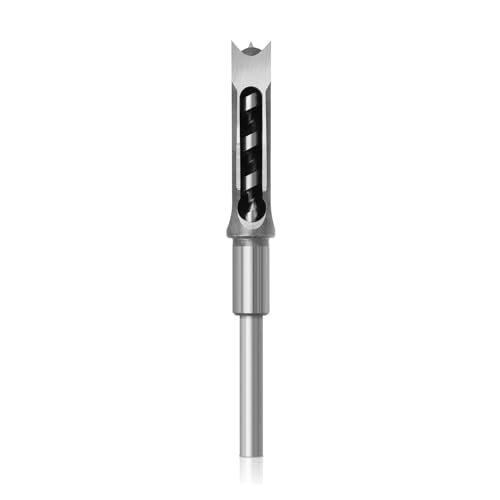 KSeSii 1 Stück HSS-Vierkant-Lochsäge-Einsteckmeißel-Holzbohrer mit Spiralbohrer(7Pcs 6.4-16mm) von KSeSii