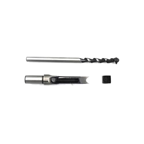 KSeSii 1pc HSS Vierkantlochbohrer Holzbearbeitungsbohrer Schneckenbohrer Stemmmeißel Bohrer Set DIY Möbel Quadratischer Holzbearbeitungsbohrer(6.4mm) von KSeSii