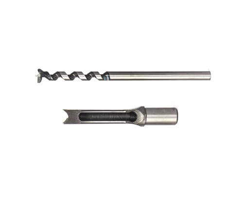 KSeSii 6~22 mm HSS-Spiralbohrer, Holzbearbeitungs-Bohrwerkzeug-Set, Vierkantbohrer, Stemmmeißel, Bohrer-Set, Vierkantloch, verlängerte Säge(19mm) von KSeSii