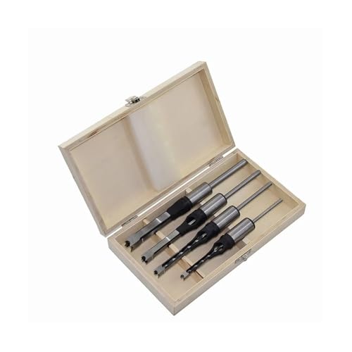 KSeSii HSS-Bohrer, Vierkantbohrer, Bündigmeißelbohrer-Set, Vierkantloch-Holzbearbeitungsbohrer-Werkzeugsatz(With box) von KSeSii