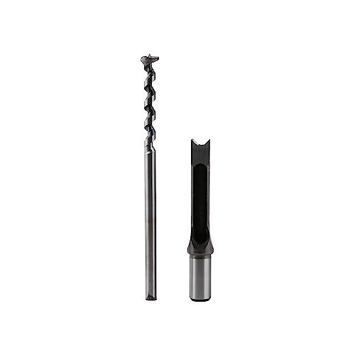 KSeSii HSS-Spiralbits Holzbearbeitung Vierkantlochbohrer Schneckenstemmmeißel Bohrerset Vierkantloch Erweitertes Sägeholzwerkzeugset(12.5mm(0.49in)) von KSeSii