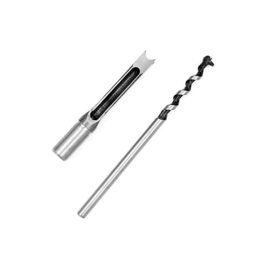 KSeSii HSS-Spiralbohrer-Set for Holzbearbeitungs-Bohrwerkzeuge Vierkantbohrer Stemmmeißelbohrer-Set Quadratisches Loch Erweiterte Säge 6,0 mm ~ 16 mm(6.4mm) von KSeSii