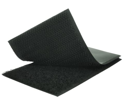 Klettband Selbstklebend Extra Stark, Klettverschluss selbstklebend doppelseitig, klebe Klettstreifen in schwarz Größe und Menge wählbar (100mm x 1m 1 Stück) von KStar