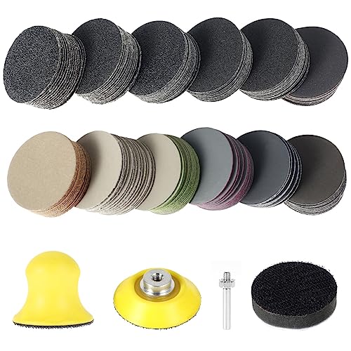 184 Stück Schleifscheiben Pad Kit 50mm Schleifpapier Set Nass und Trocken 60/80/100/150/240/400/800/1200/2000/3000/5000/10000 Korn Schleifpapier Klett Nasse Trockene 50mm für Metall Holz Glas 184 Stück Schleifscheiben Pad Kit 50mm Schleifpapier Set Nass und Trocken 60/80/100/150/240/400/800/1200/2000/3000/5000/10000 Korn Schleifpapier Klett Nasse Trockene 50mm für Metall Holz Glas von KTCINA