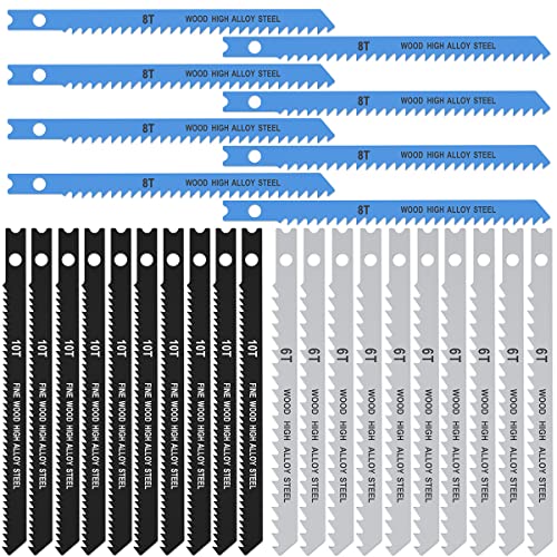 25tlg Stichsägeblatt Set 3 Arten Stichsägeblätter U-Schaft Kohlenstoffstahl Stark Stichsägeblätter Set Schnellarbeitsstahl Stichsägen Zubehör für Holz Kunststoff Metall 25tlg Stichsägeblatt Set 3 Arten Stichsägeblätter U-Schaft Kohlenstoffstahl Stark Stichsägeblätter Set Schnellarbeitsstahl Stichsägen Zubehör für Holz Kunststoff Metall von KTCINA