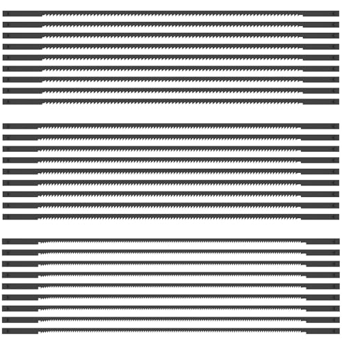 27 Pcs Dekupiersägeblatt mit Stift 165mm Laubsägeblätter 15/18/24 TPI Dekupiersägeblätter Sägeblätter Dekupiersäge für Dekupiersägen Elektrowerkzeug Zubehör für Holz Kunststoff Kupferweichmetall 27 Pcs Dekupiersägeblatt mit Stift 165mm Laubsägeblätter 15/18/24 TPI Dekupiersägeblätter Sägeblätter Dekupiersäge für Dekupiersägen Elektrowerkzeug Zubehör für Holz Kunststoff Kupferweichmetall von KTCINA