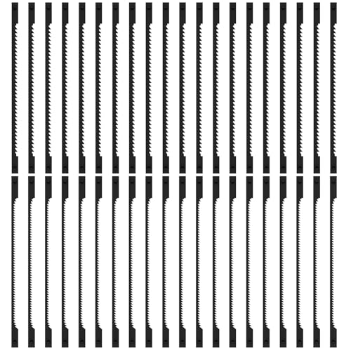 40 Stück Sägeblätter Dekupiersäge mit Stift 76.2mm Dekupiersägeblätter Kohlenstoffstahl 15/24 Zähne Dekupiersäge Sägeblätter Dekupiersägeblatt Set für HartWeichholz Kunststoff Kupferweichmetall von KTCINA