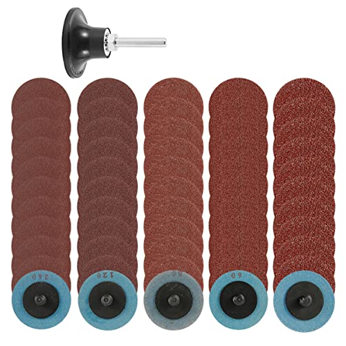 50 Pcs Vielseitiges Schleifscheiben-Set für Bohrmaschinen 2“ Ultra Stark Schleifkraft P36/60/80/120/2400 Rotationswerkzeuge 23000Max Schleifscheiben Pad Kit Polierpad Adapter Sanding Discs Assorted 50 Pcs Vielseitiges Schleifscheiben-Set für Bohrmaschinen 2“ Ultra Stark Schleifkraft P36/60/80/120/2400 Rotationswerkzeuge 23000Max Schleifscheiben Pad Kit Polierpad Adapter Sanding Discs Assorted von KTCINA